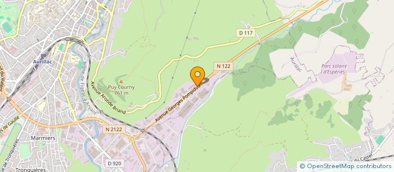 localisation de l'entreprise COURNIL AURILLAC DISTRIBUTION  AURILLAC