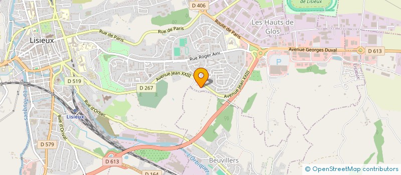 localisation de l'entreprise COURNOYER à LISIEUX