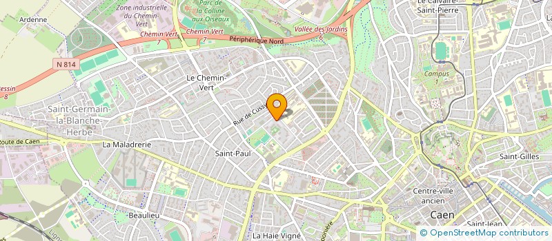 localisation de l'entreprise COURNUT à CAEN