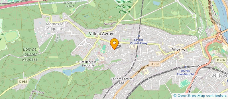 localisation de l'entreprise COURONNE ET PISTONS à VILLE-D'AVRAY