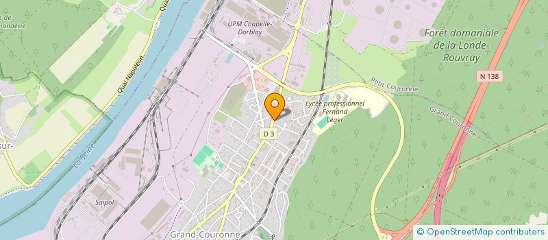 localisation de l'entreprise COURONNE PEINTURE à GRAND-COURONNE