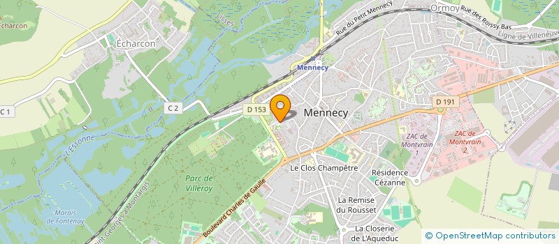 localisation de l'entreprise COUROS  MENNECY