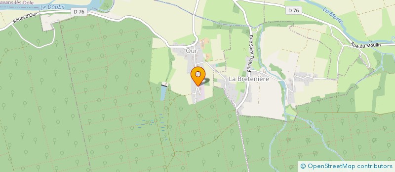 localisation de l'entreprise COUROT METALLIER SERRURIER  OUR