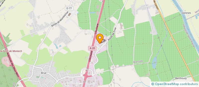 localisation de l'entreprise COURPET PATRICE ET THOMAS SYLVIE  BRESSOLS