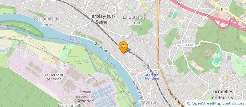 localisation de l'entreprise COURREGE DARNETAL  LA FRETTE-SUR-SEINE