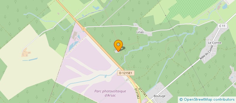 localisation de l'entreprise COURREGES DE CASTEL  ARSAC