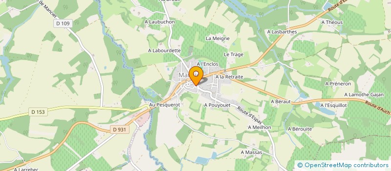 localisation de l'entreprise COURREGES RIVIERE à MANCIET