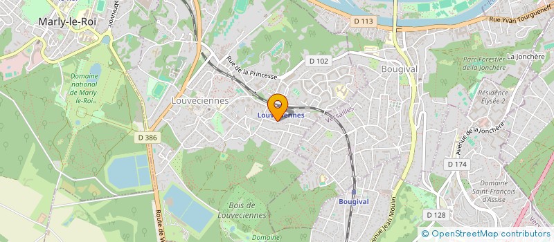 localisation de l'entreprise COURRET-CORTEZ FAMILY  LOUVECIENNES