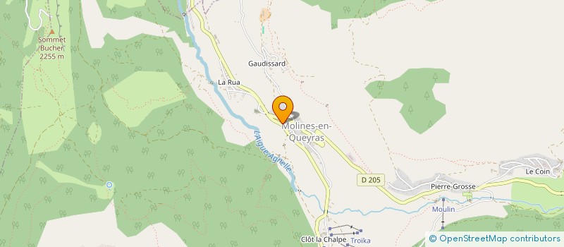 localisation de l'entreprise COURRET - VOGT INDIVISION à MOLINES-EN-QUEYRAS