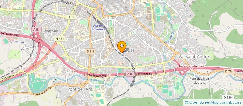 localisation de l'entreprise COURRIER INVEST à AIX-EN-PROVENCE