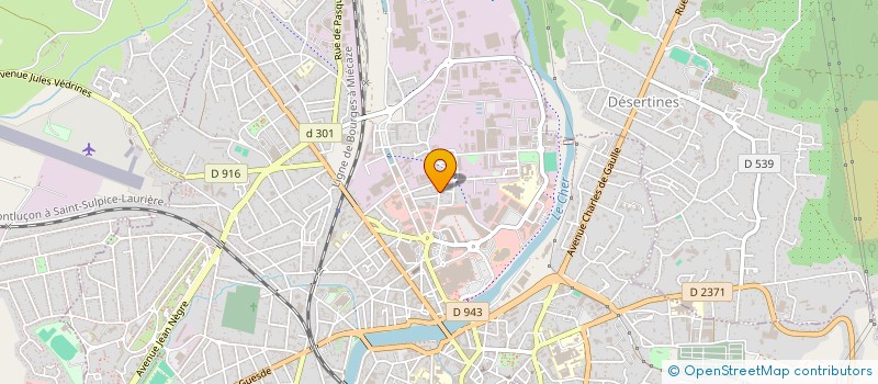 localisation de l'entreprise COURRIER PRO 03 à MONTLUCON