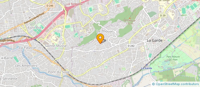 localisation de l'entreprise COURRIER SANS FRONTIERES (CSF) à LA GARDE
