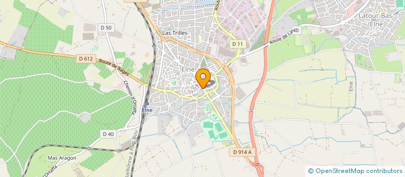 localisation de l'entreprise COURRIOUX  ELNE