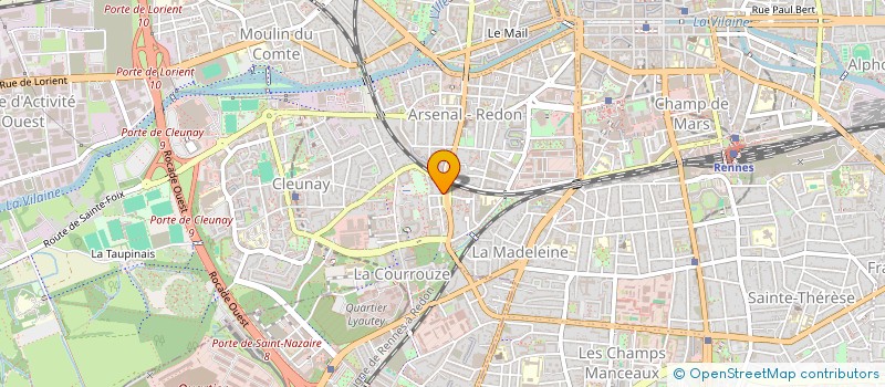 localisation de l'entreprise COURROUZ'IF à RENNES