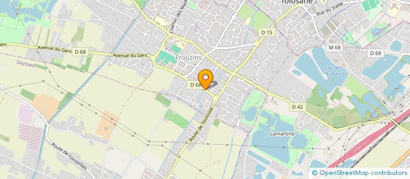 localisation de l'entreprise COURS 31  FROUZINS