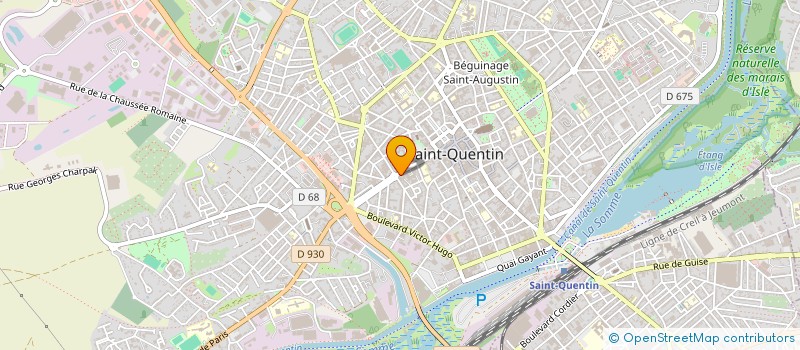 localisation de l'entreprise COURS ADO à SAINT-QUENTIN