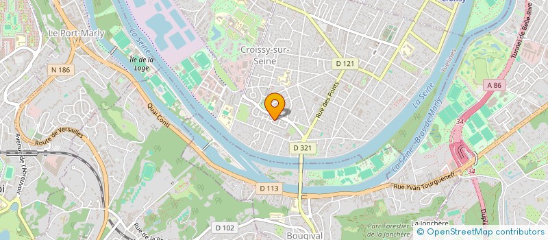 localisation de l'entreprise COURS ALPHA SARL à CROISSY-SUR-SEINE