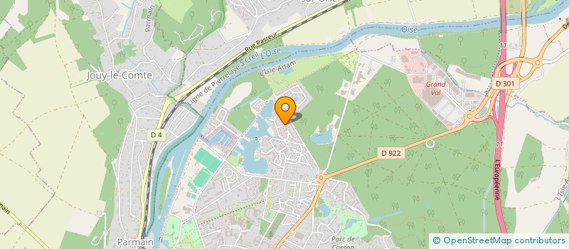 localisation de l'entreprise COURS ART DRAMATIQUE CREATIONS THEATRALE  L'ISLE-ADAM