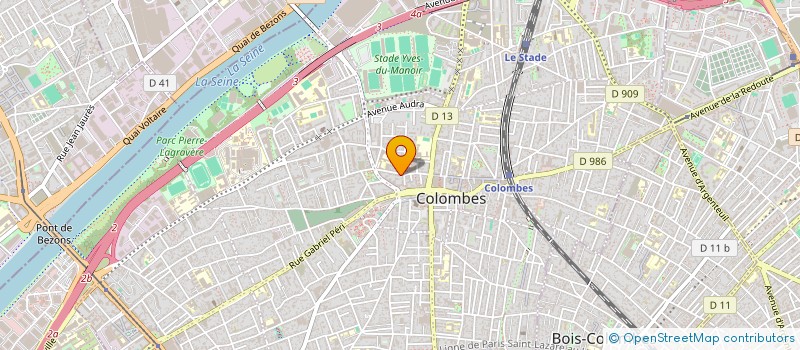 localisation de l'entreprise COURS' AUTO à COLOMBES