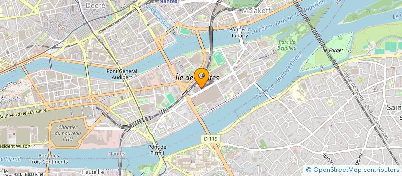 localisation de l'entreprise COURS BELLEVUE à NANTES