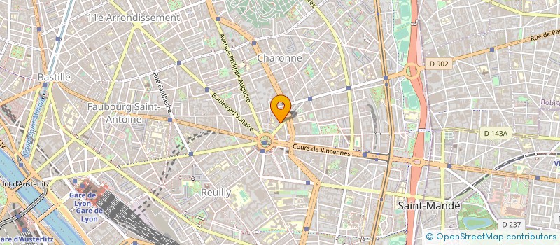 localisation de l'entreprise COURS DE LA PLEIADE à PARIS