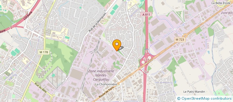 localisation de l'entreprise COURS DE VERDUN  CARQUEFOU