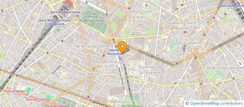 localisation de l'entreprise COURS DENFERT  PARIS