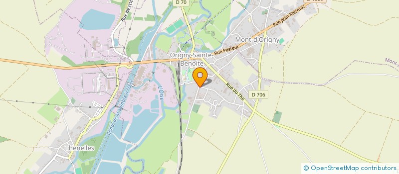 localisation de l'entreprise COURS DES HALLES à ORIGNY-SAINTE-BENOITE