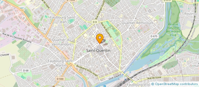 localisation de l'entreprise COURS DES HALLES PRIMEUR DU CENTRE à SAINT-QUENTIN