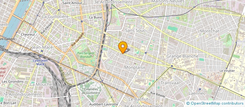 localisation de l'entreprise COURS DES POSSIBLES  LYON