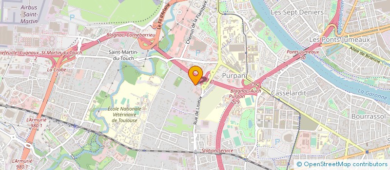 localisation de l'entreprise COURS DILLON à TOULOUSE