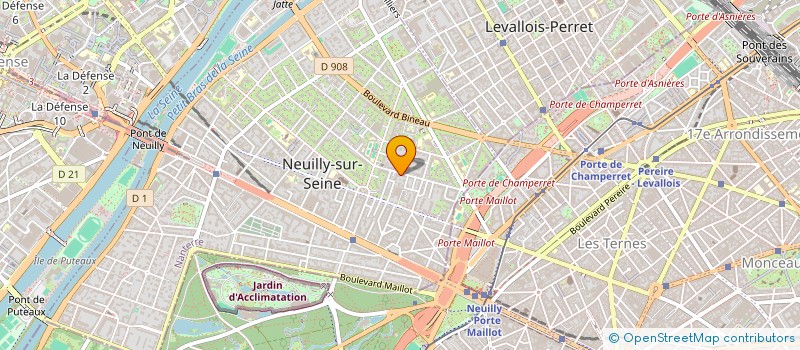 localisation de l'entreprise COURS DINA à NEUILLY-SUR-SEINE