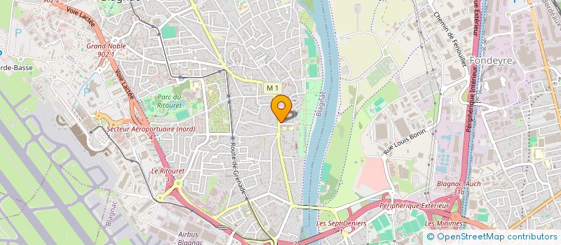 localisation de l'entreprise COURS GAMMA à BLAGNAC