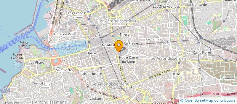 localisation de l'entreprise COURS JULIEN  MARSEILLE
