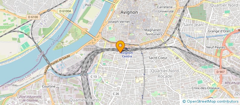 localisation de l'entreprise COURS LEONARD  AVIGNON