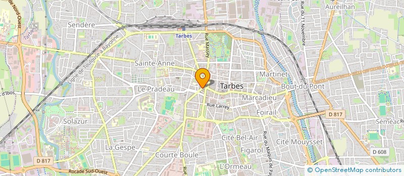 localisation de l'entreprise COURS MADELEINE  TARBES