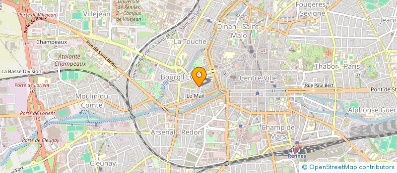localisation de l'entreprise COURS NATHALIE GARDANT  RENNES