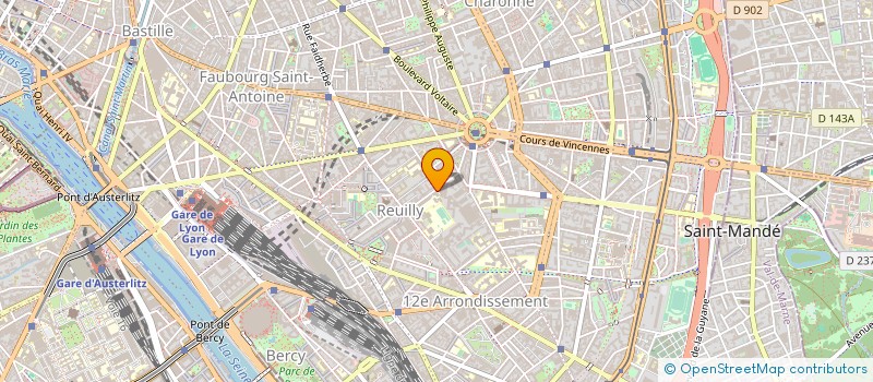 localisation de l'entreprise COURS NATION BAUCHAT à PARIS