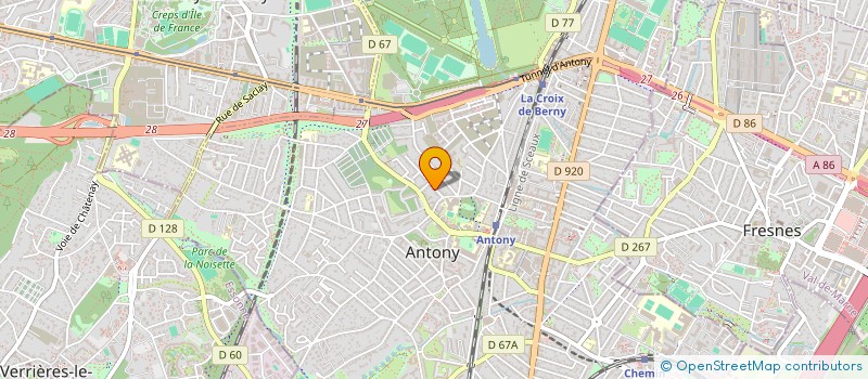 localisation de l'entreprise COURS PARTICULIERS MAC à ANTONY