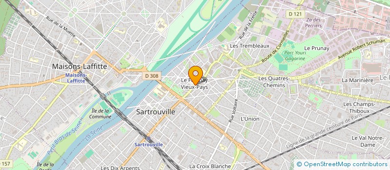 localisation de l'entreprise COURS PRIVE DU CHATEAU  SARTROUVILLE