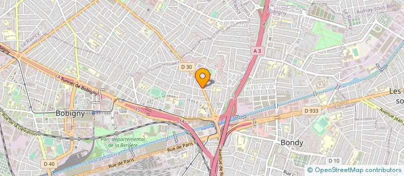 localisation de l'entreprise COURS PROTESTANT D ILE DE FRANCE à BOBIGNY
