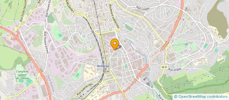 localisation de l'entreprise COURS SYNDICAUX PROFESSIONNELS COIFFURE  SAINT-ETIENNE