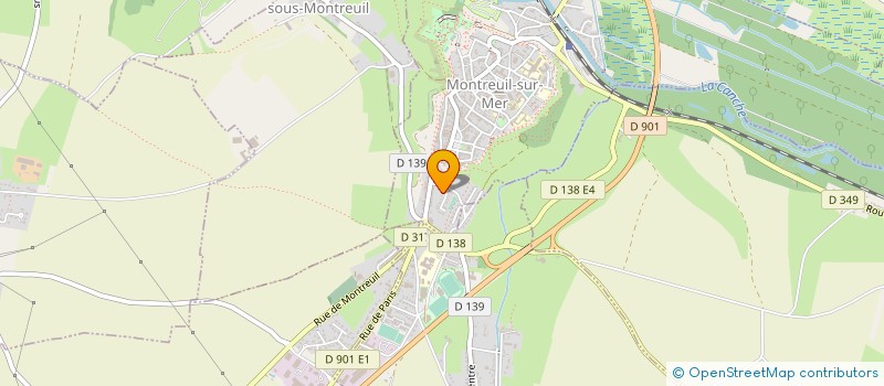 localisation de l'entreprise COURS UNIV.TOUQUET COTE D'OPALE à MONTREUIL-SUR-MER