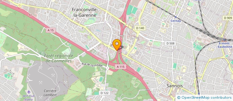 localisation de l'entreprise COURSA TRUCK  SANNOIS