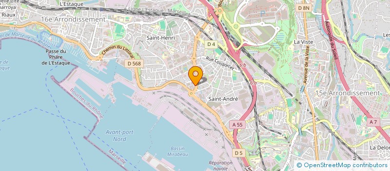 localisation de l'entreprise COURSAIR à MARSEILLE
