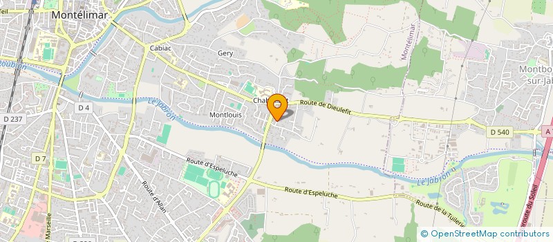 localisation de l'entreprise COURSAULT DEPANNAGE à MONTELIMAR