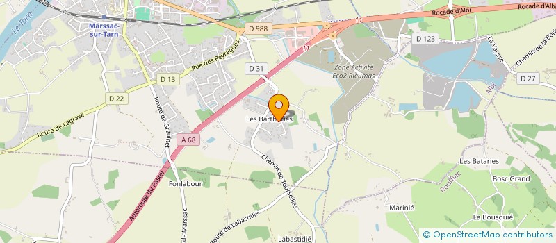 localisation de l'entreprise COURSE  CASTELNAU-DE-LEVIS