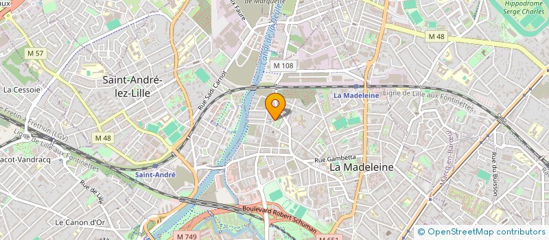 localisation de l'entreprise COURSE ECO à LA MADELEINE