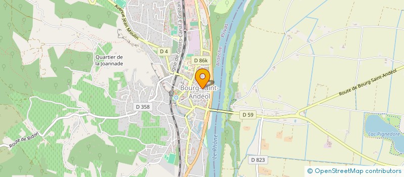 localisation de l'entreprise COURSE ET NATURE GORGES ET ARDECHE  SAINT-MARTIN-D'ARDECHE