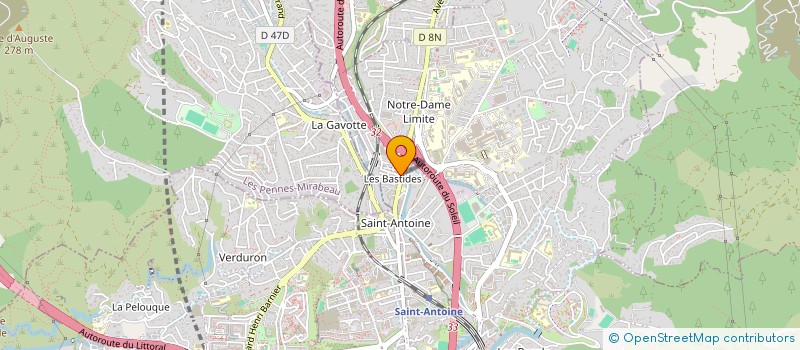 localisation de l'entreprise COURSE EXPRESS à MARSEILLE